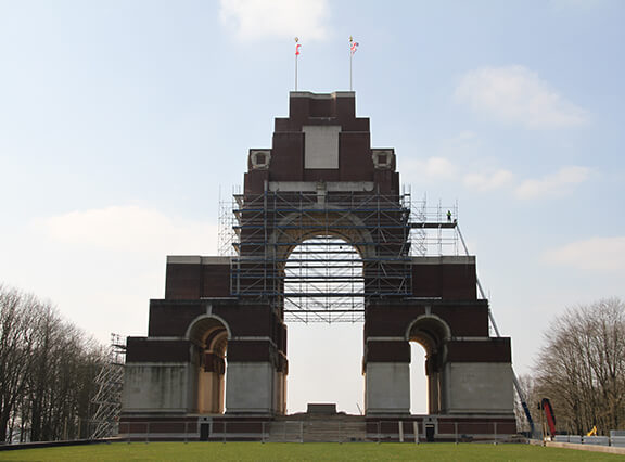 Restoring the Thiepval Memorial on the former Somme Battlefield