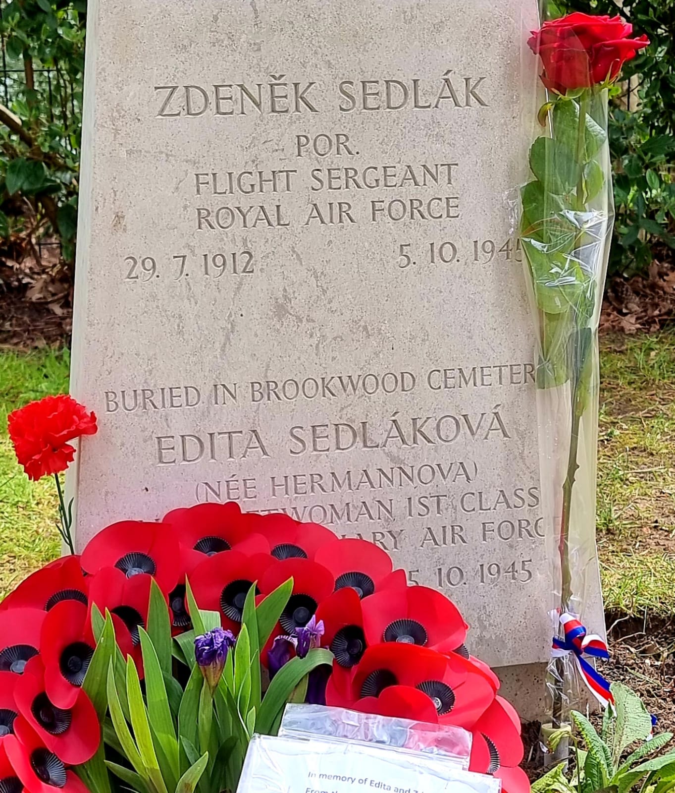 New inscription unites Czech couple at Brookwood