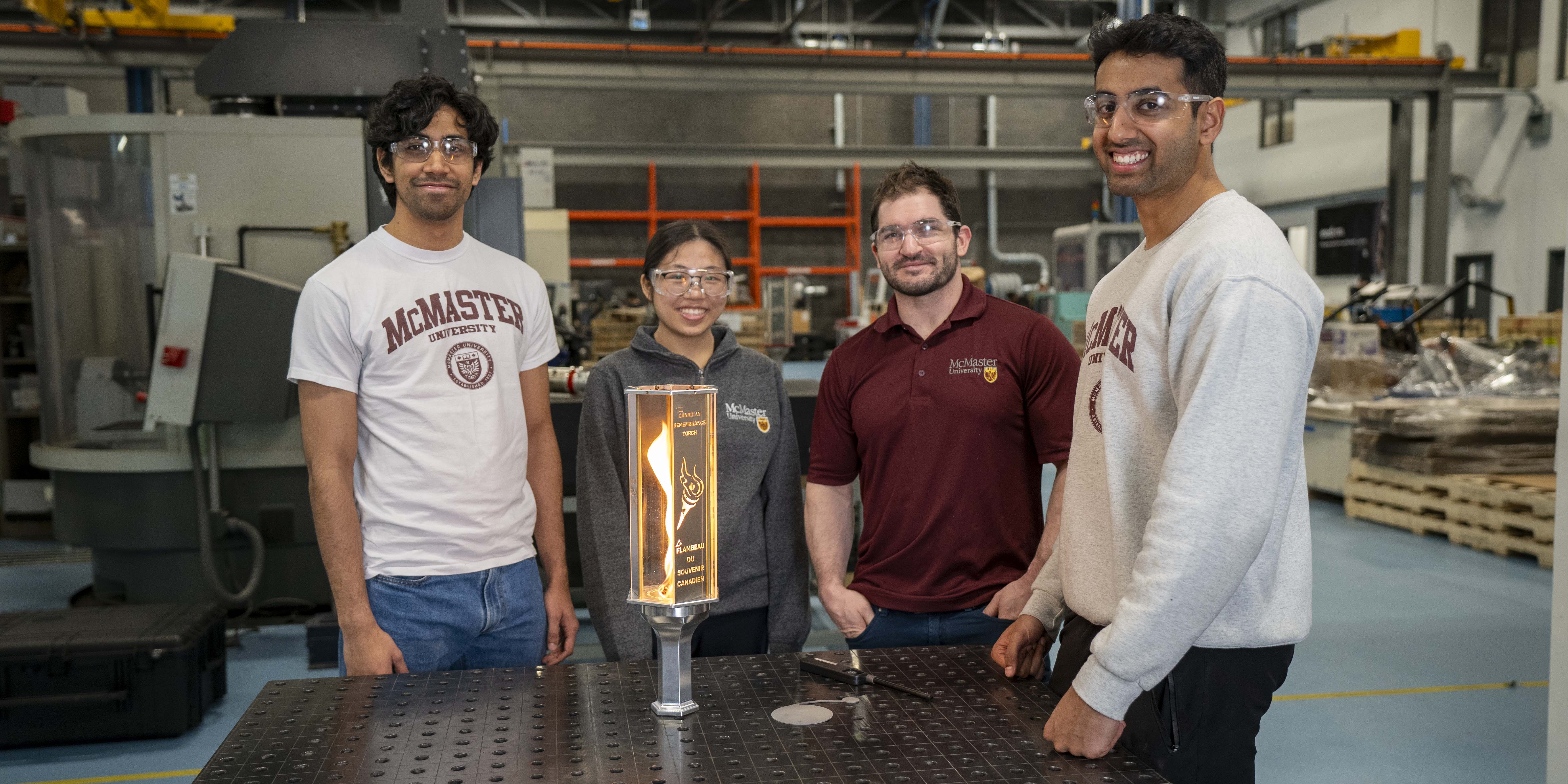 Creating the Light of Liberation with the Canadian Remembrance Torch & McMaster University