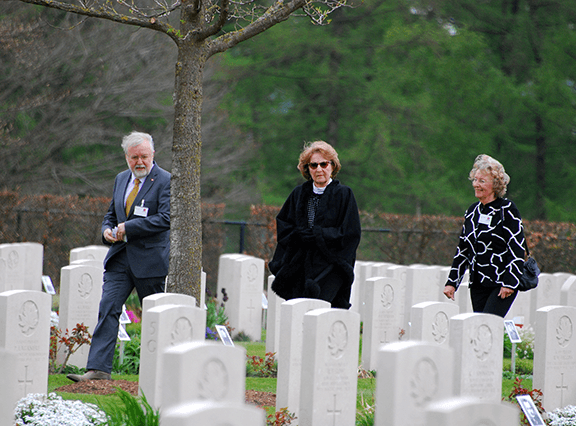 Dutch royal visit to Groesbeek Canadian War Cemetery
