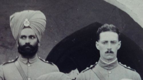 Manta Singh with Captain Henderson