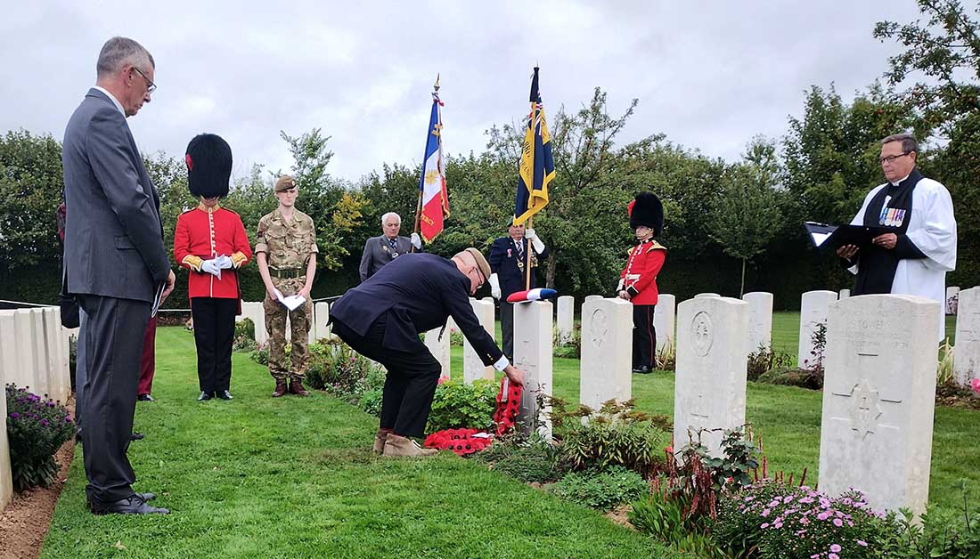 Remains of Coldstream Guardsmen laid to rest in France