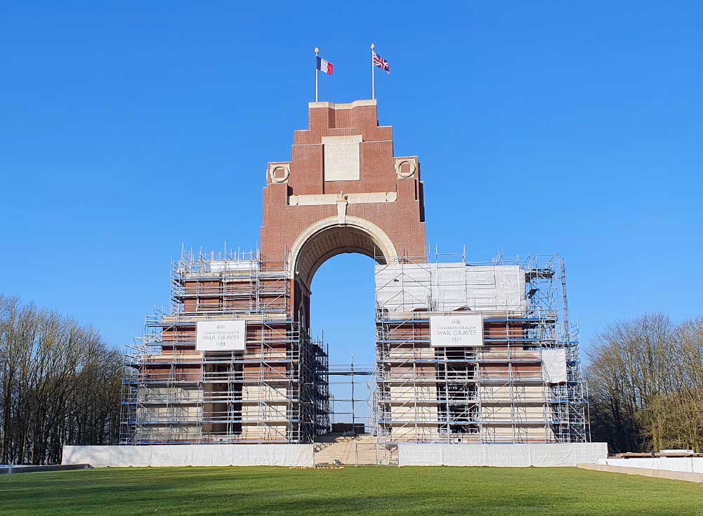 Restoration work continues at Thiepval