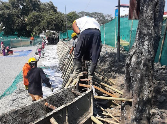 Flood defences completed at Imphal Indian Army War Cemetery