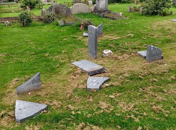 Vandalism to War Graves at Belfast City Cemetery unacceptable