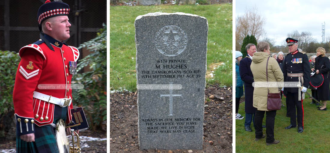 Private Michael Hughes' grave marked after 105 years
