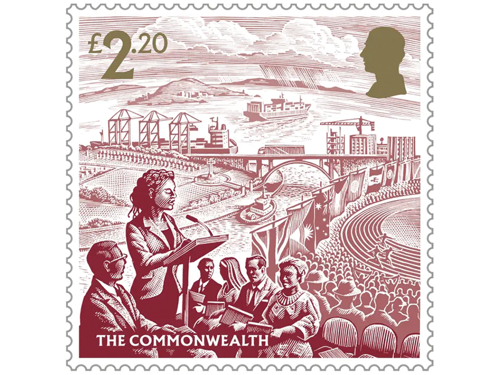 Commonwealth coronation stamp