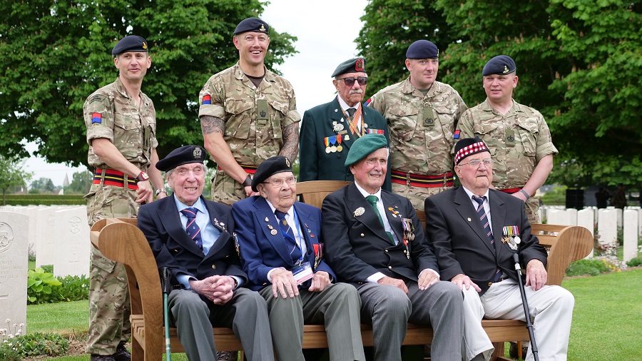 D-Day veterans unveil CWGC sound installation at Bayeux War Cemetery