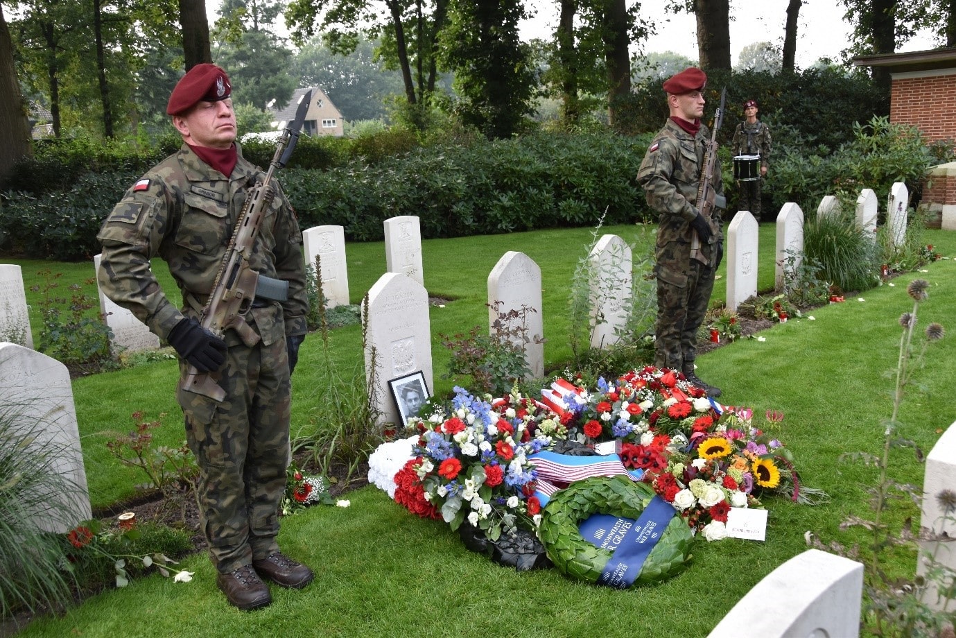 Rededication service for Corporal Edward Trochim