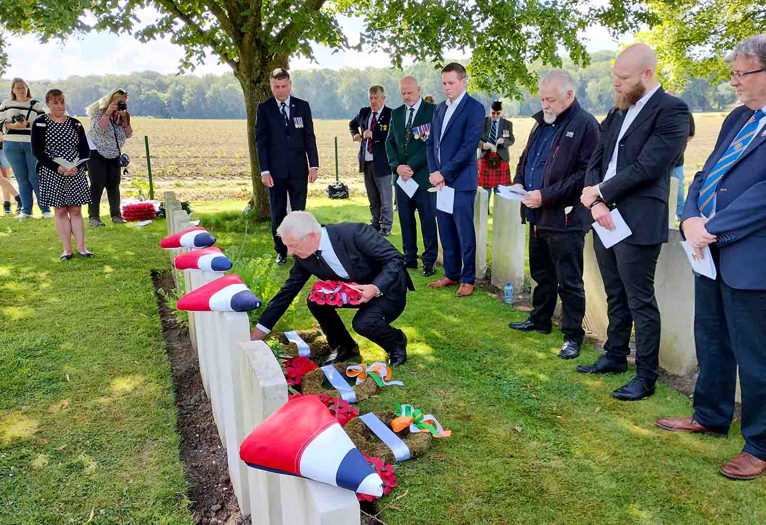 Graves of Royal Dublin Fusiliers rededicated in Belgium