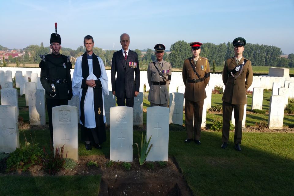 13 brave soldiers killed during the Great War are honoured on the Western Front