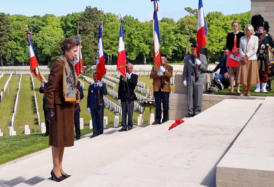 The Princess Royal visits Etaples Military Cemetery