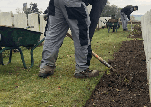 Gardener at work