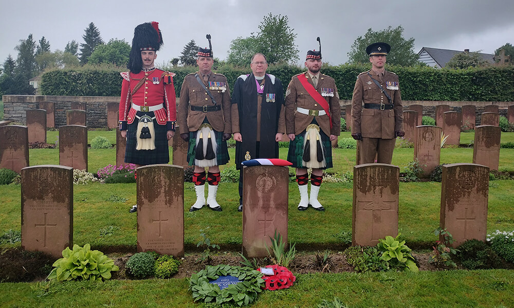 Rededication service held for Lance Corporal Smith, 1Bn Northumberland Fusiliers