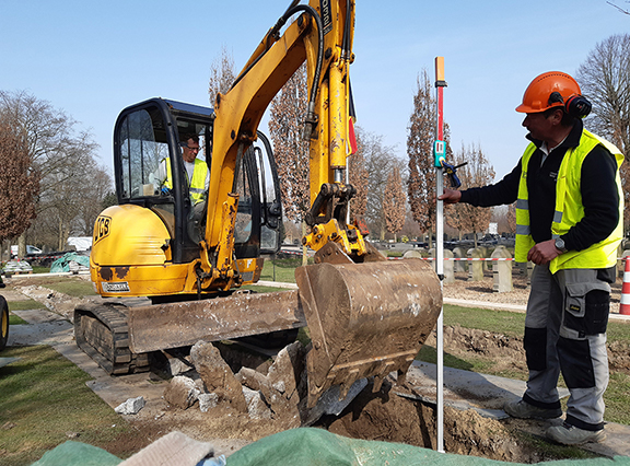 Restoration work at Gent City Cemetery