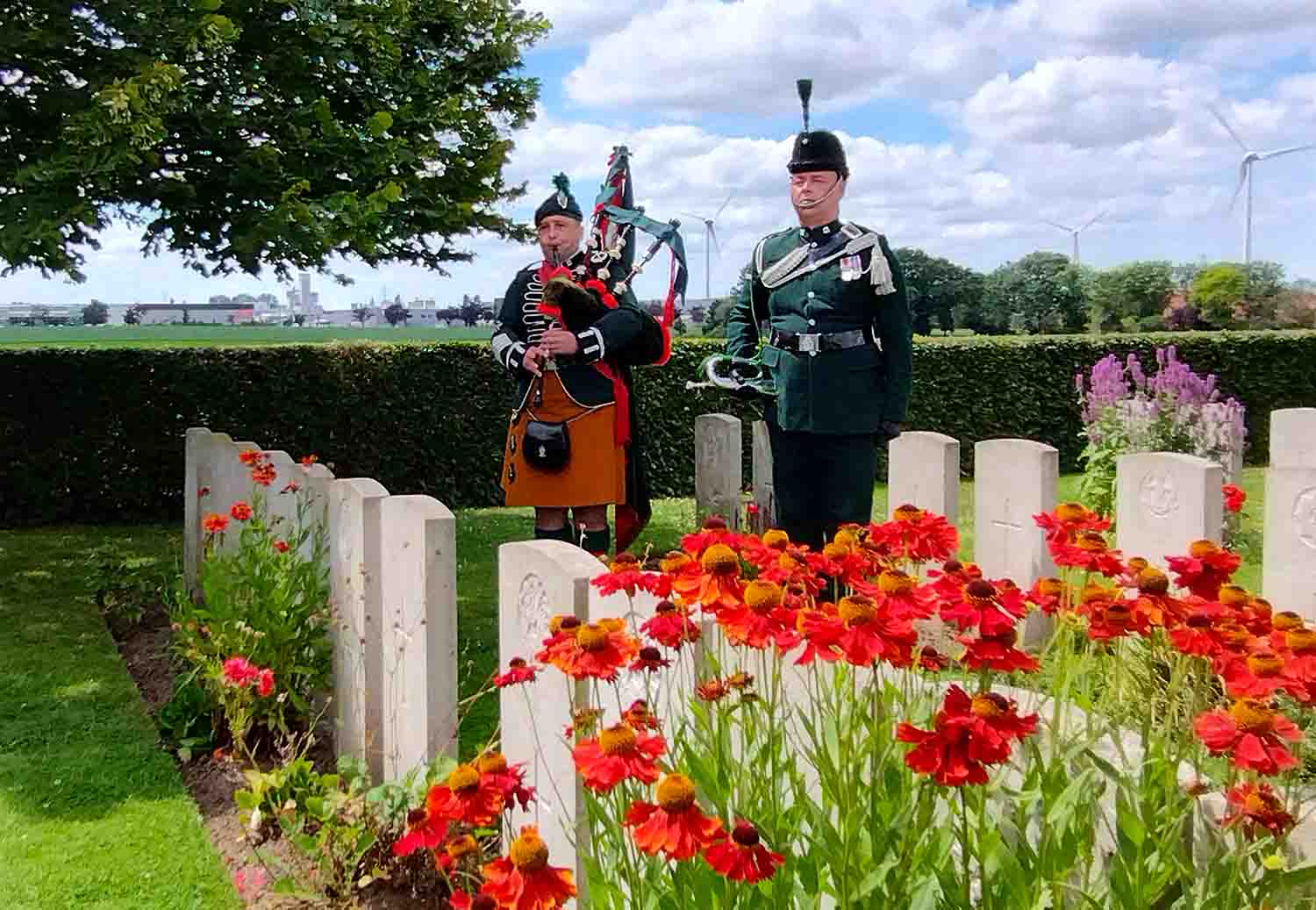 Missing First World War soldier's grave rededicated in Belgium