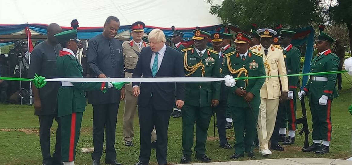 Boris Johnson attends Abuja Memorial dedication service