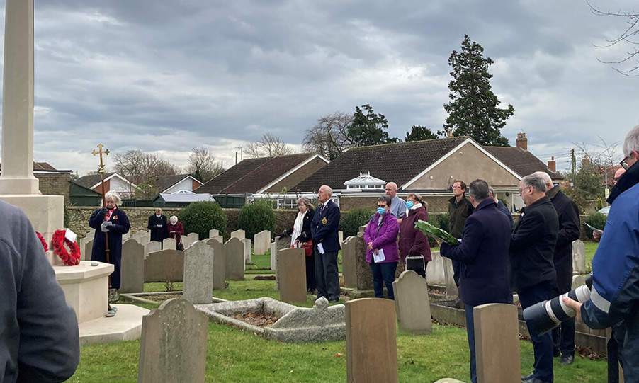 Rededication at Cranwell (St Andrew) Cemetery