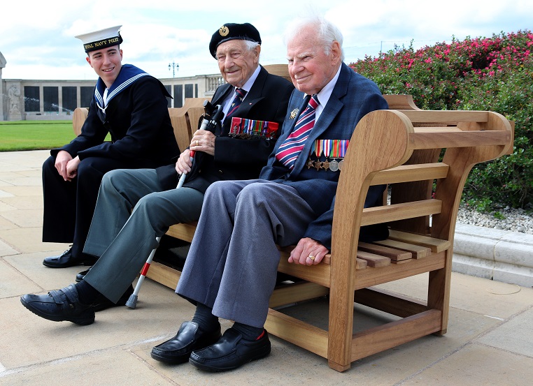 D-Day veterans unveil CWGC sound installation at Portsmouth Navy Memorial