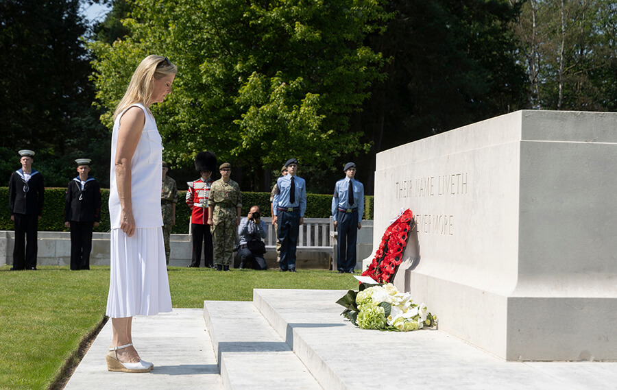 Countess of Wessex at Brookwood Military Cemetery